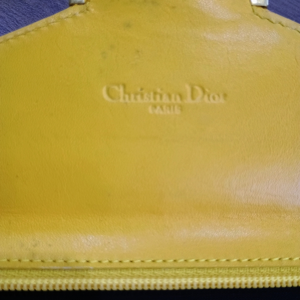 Dior Yellow Leather Clutch Small Wristlet - Picture 3 of 15